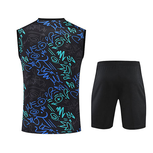 Real Madrid Doodle Tank Top with Shorts 22-23
