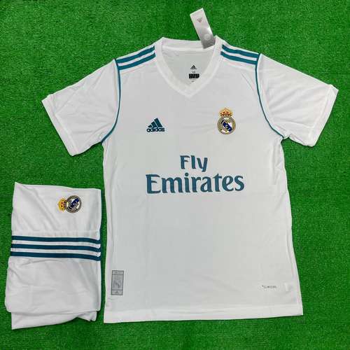 Real Madrid Home 2017-18 Retro jersey with Shorts