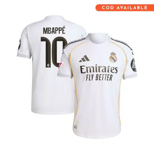Real Madrid Home Mbappe 2025-26 Jersey