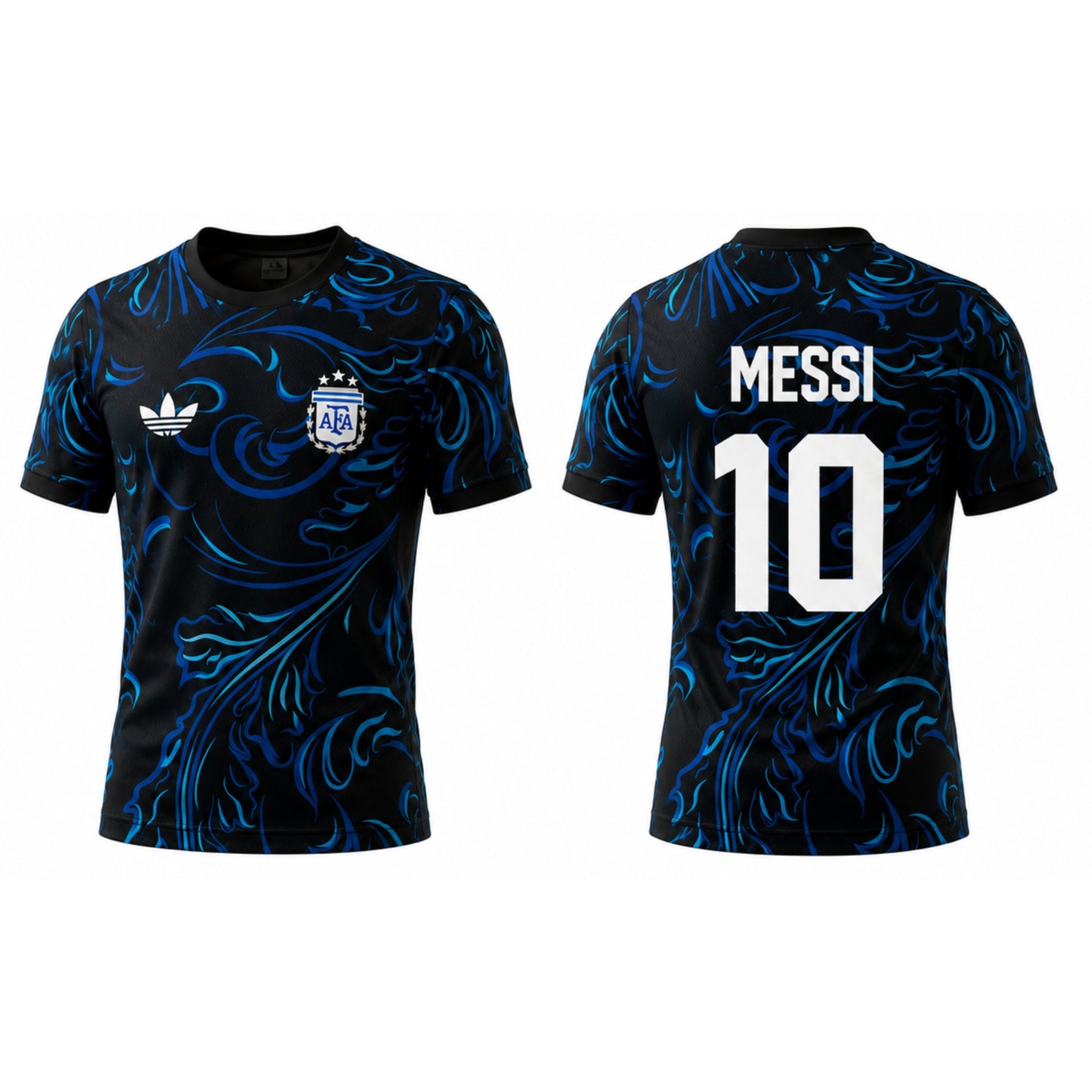 Argentina Black Edition Football Jersey | Messi 10 | Premium Fan Jersey