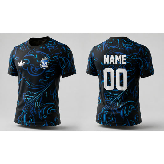 Argentina Black Edition Inspired Football Jersey 2026 | Custom Name & Number | Premium Fan Edition