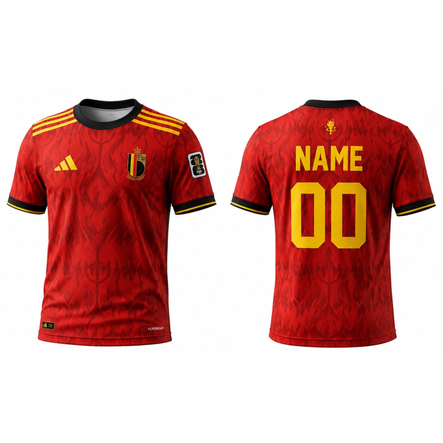Belgium Inspired Football Jersey 2026 | Custom Name & Number | Premium Fan Edition