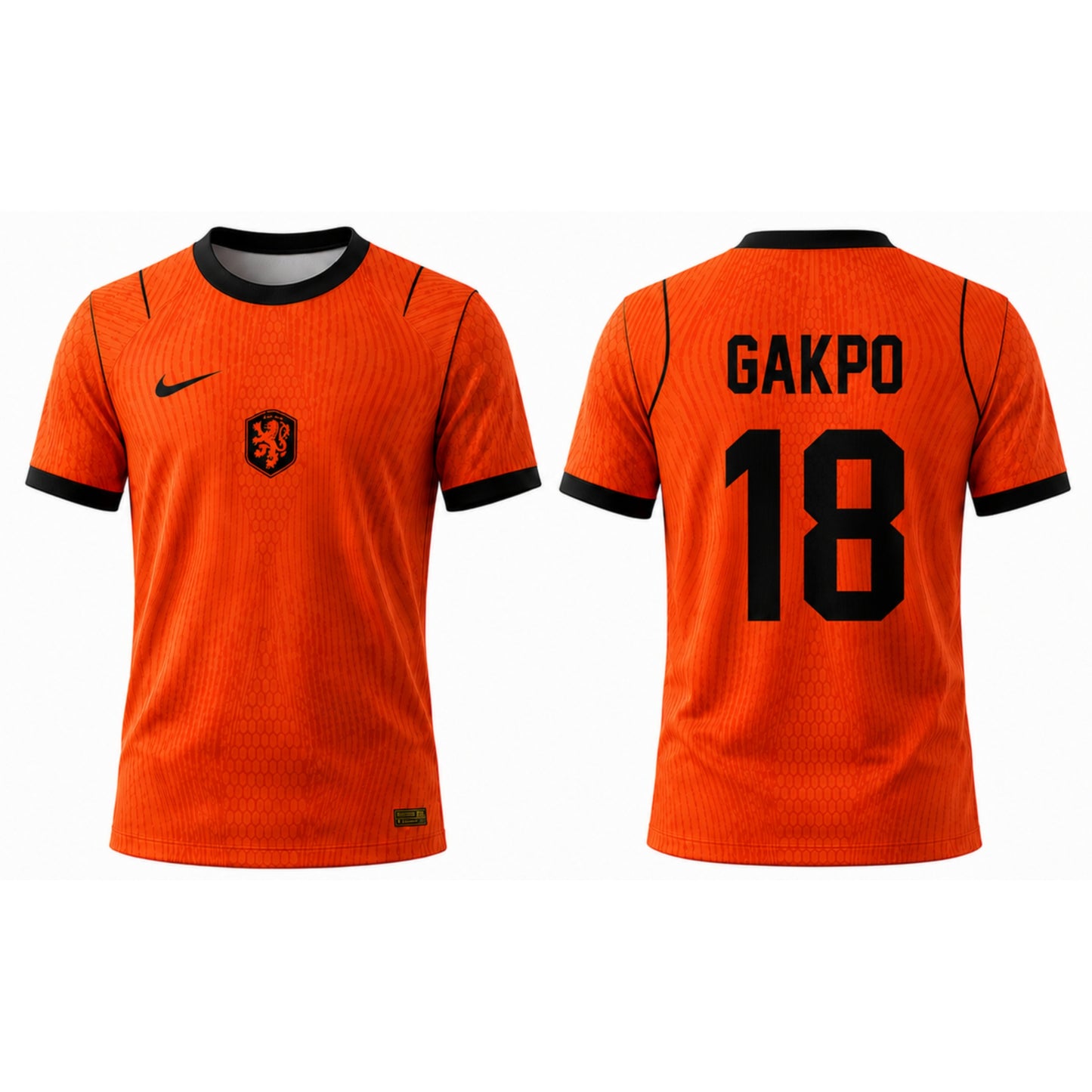 Netherlands Football Jersey | Gakpo 18 | Premium Fan Jersey