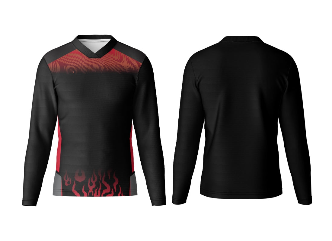 V Neck Full Sleeve Jersey  Fully Customized Design