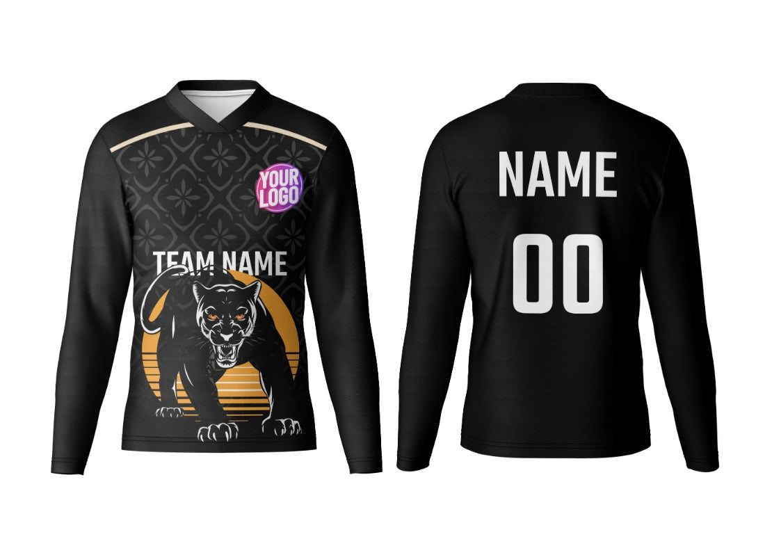 Custom Logo Name Number V Neck Jersey