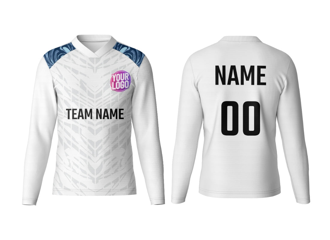 Custom V Neck Full Sleeve Jersey