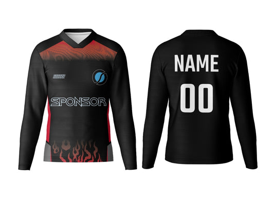 V Neck Full Sleeve Jersey  Fully Customized Design