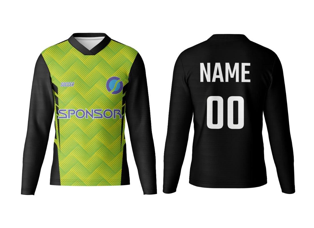 V Neck Full Sleeve Team Jersey with Logo