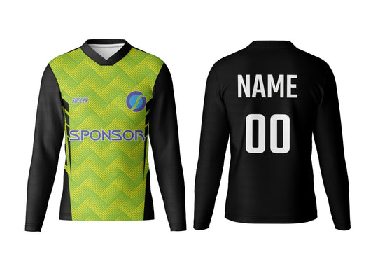 V Neck Full Sleeve Team Jersey with Logo