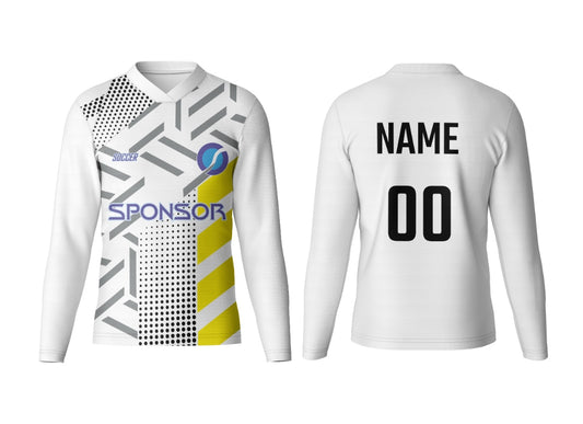 Custom V Neck Full Sleeve Jersey  Team Branding