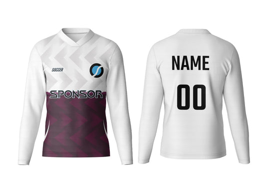 Personalized V Neck Full Sleeve Uniform Jersey