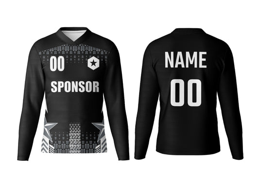 Customizable V-Neck Full Sleeve Team Jersey