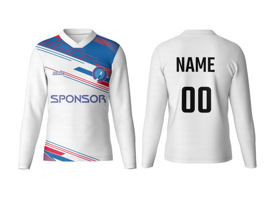 Custom Team Wear V Neck Full Sleeve Jersey
