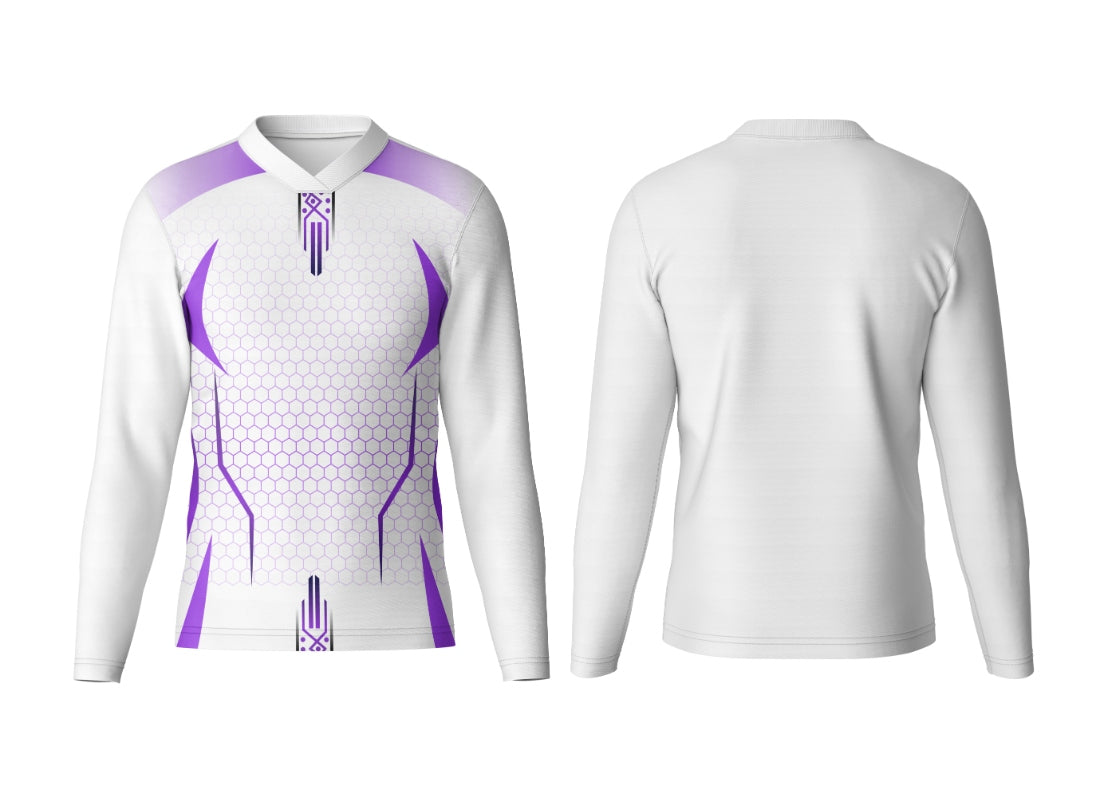 Fully Custom V Neck Full Sleeve Athletic Jersey