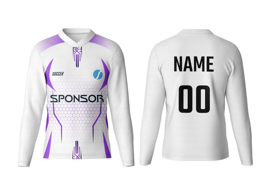 Fully Custom V Neck Full Sleeve Athletic Jersey