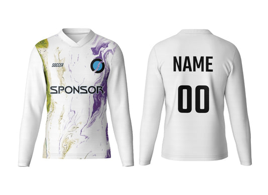 V Neck Full Sleeve Jersey  Name Number  Team Name