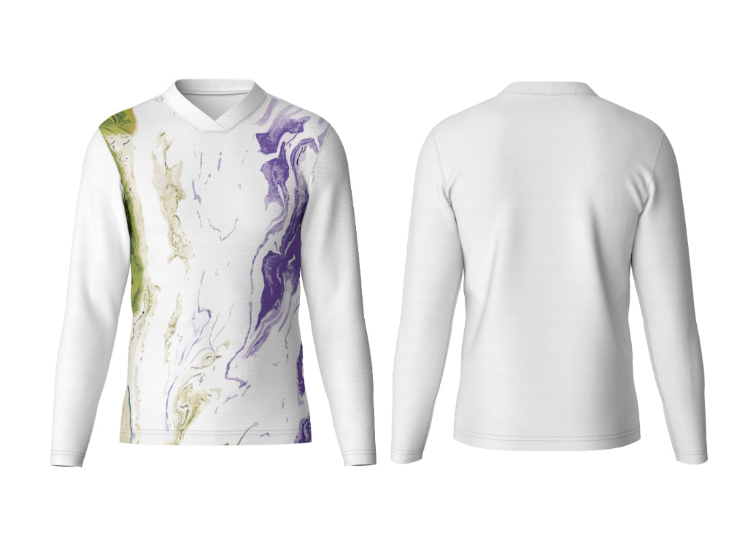 V Neck Full Sleeve Jersey  Name Number  Team Name