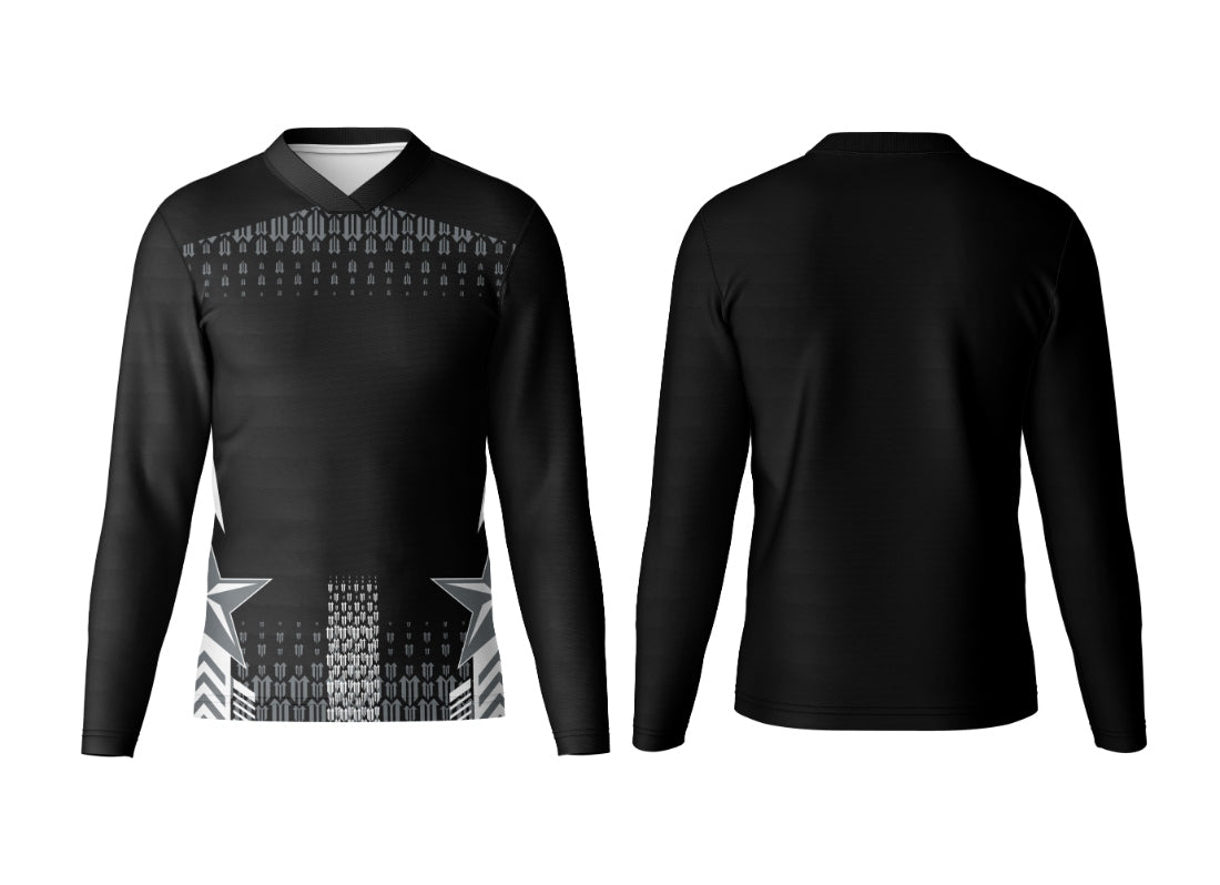 Customizable V-Neck Full Sleeve Team Jersey