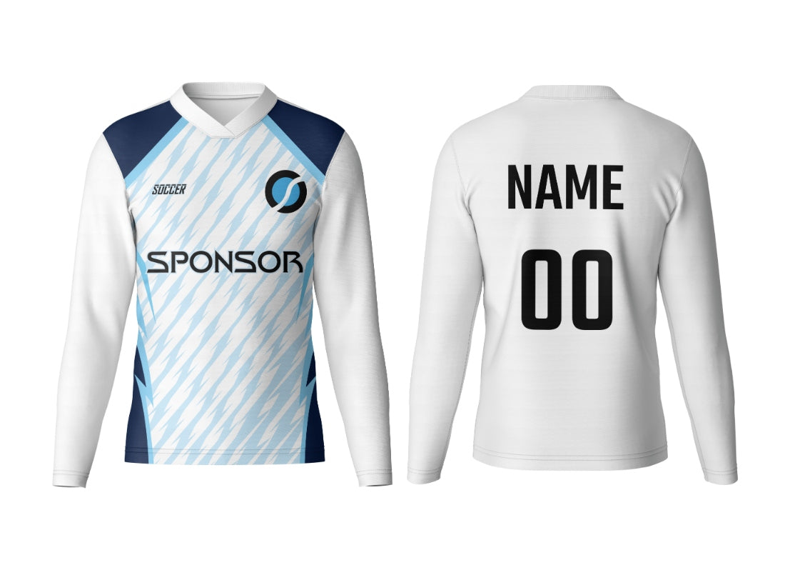 Custom Designed V Neck Full Sleeve Jersey