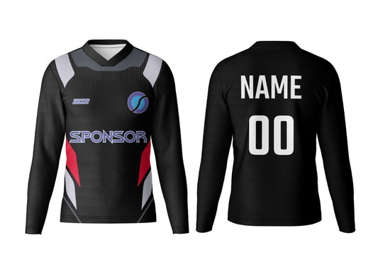 Custom V-Neck Full Sleeve Jersey with Team Name