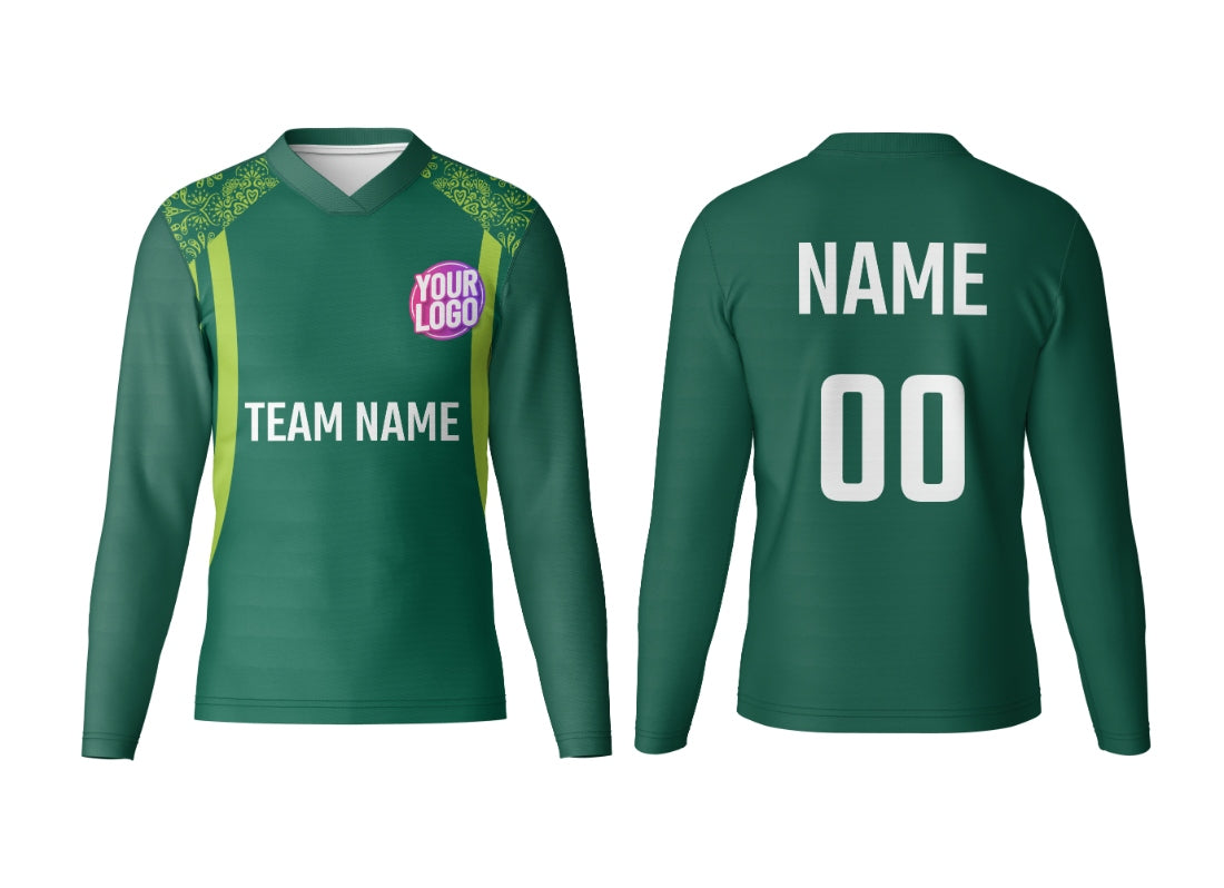Personalized V Neck Full Sleeve Sportswear Jersey