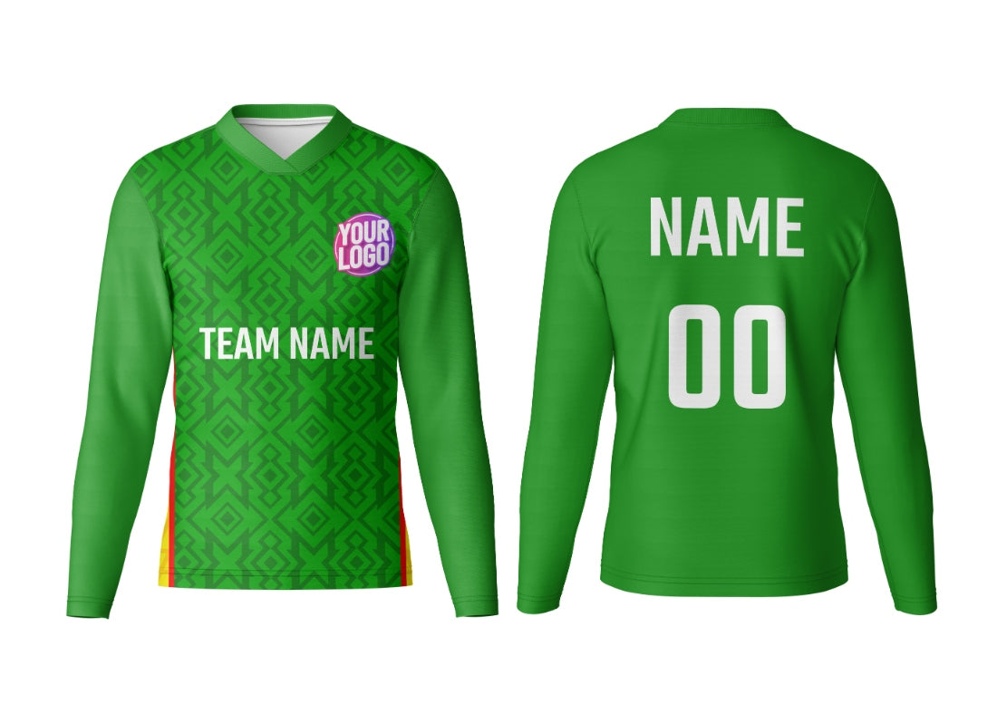 Custom V-Neck Full Sleeve Training Jersey