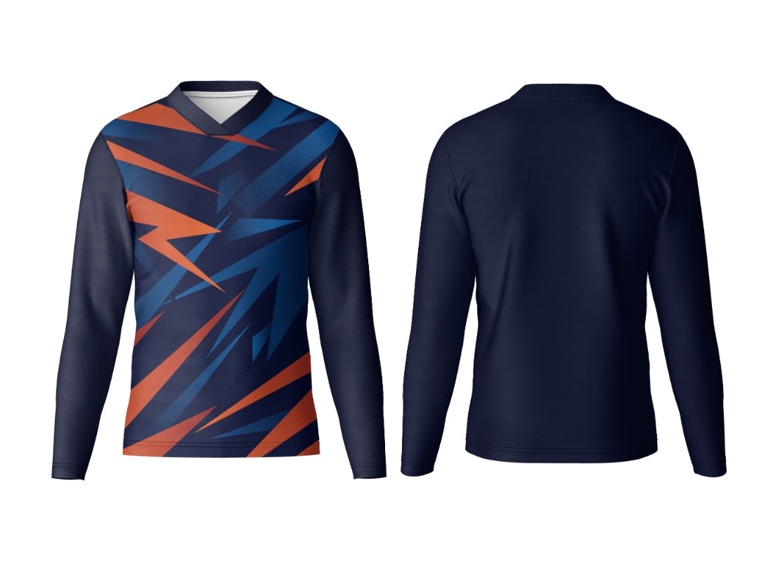 Custom V Neck Full Sleeve Game Jersey