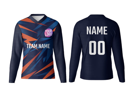 Custom V Neck Full Sleeve Game Jersey