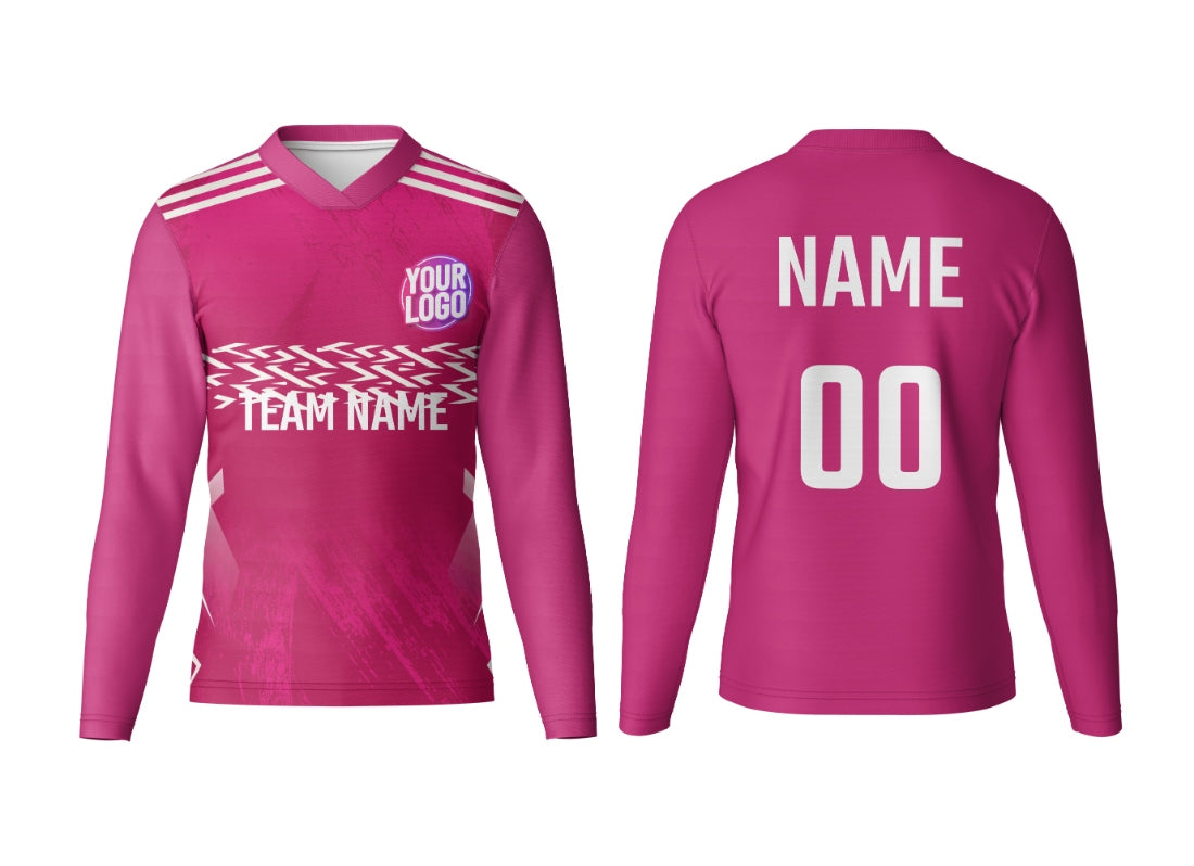 Personalized Squad V Neck Full Sleeve Jersey