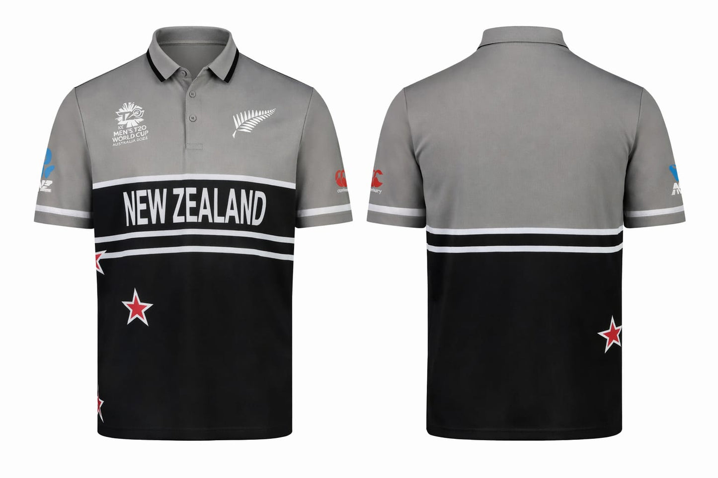 JerseyJunction Customized Replica New Zealand World Cup 2022 Half Sleeves Jersey