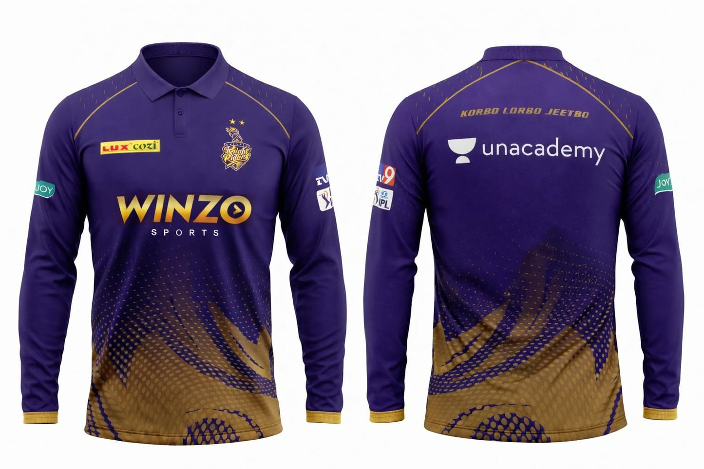 JerseyJunction Kolkata Knight Riders polo neck full sleeves IPL Jersey 2022
