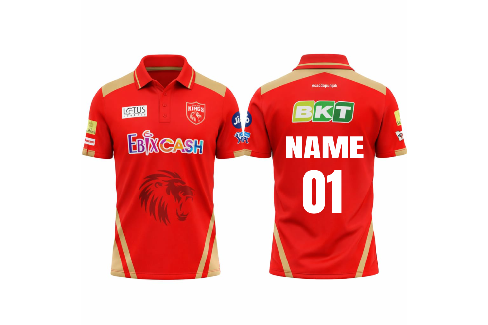 JerseyJunction Customized Punjab Kings IPL Jersey 2024
