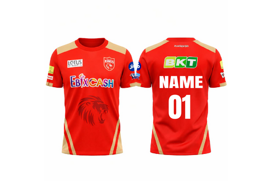 JerseyJunction customized Punjab Kings IPL Jersey 2024 round neck