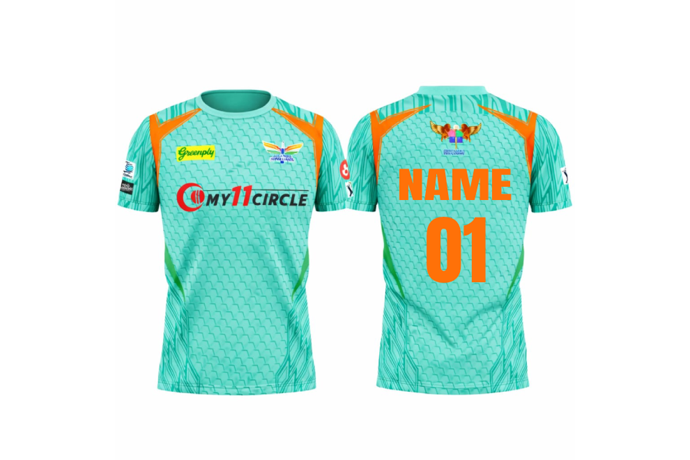 JerseyJunction customized Lucknow Super Giants IPL Replica jersey 2022