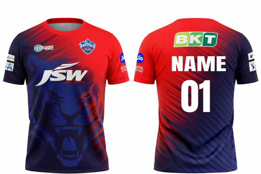 JerseyJunction Customized Delhi IPL Jersey round neck 2022