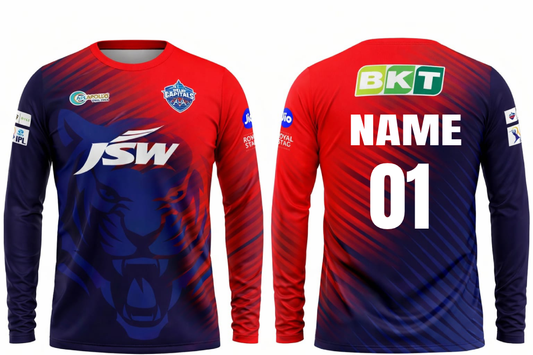 JerseyJunction Customized Replica Delhi IPL Jersey round neck full sleeves 2022