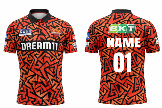 JerseyJunction Customized Sunrisers Hyderabad IPL Replica Jersey 2025