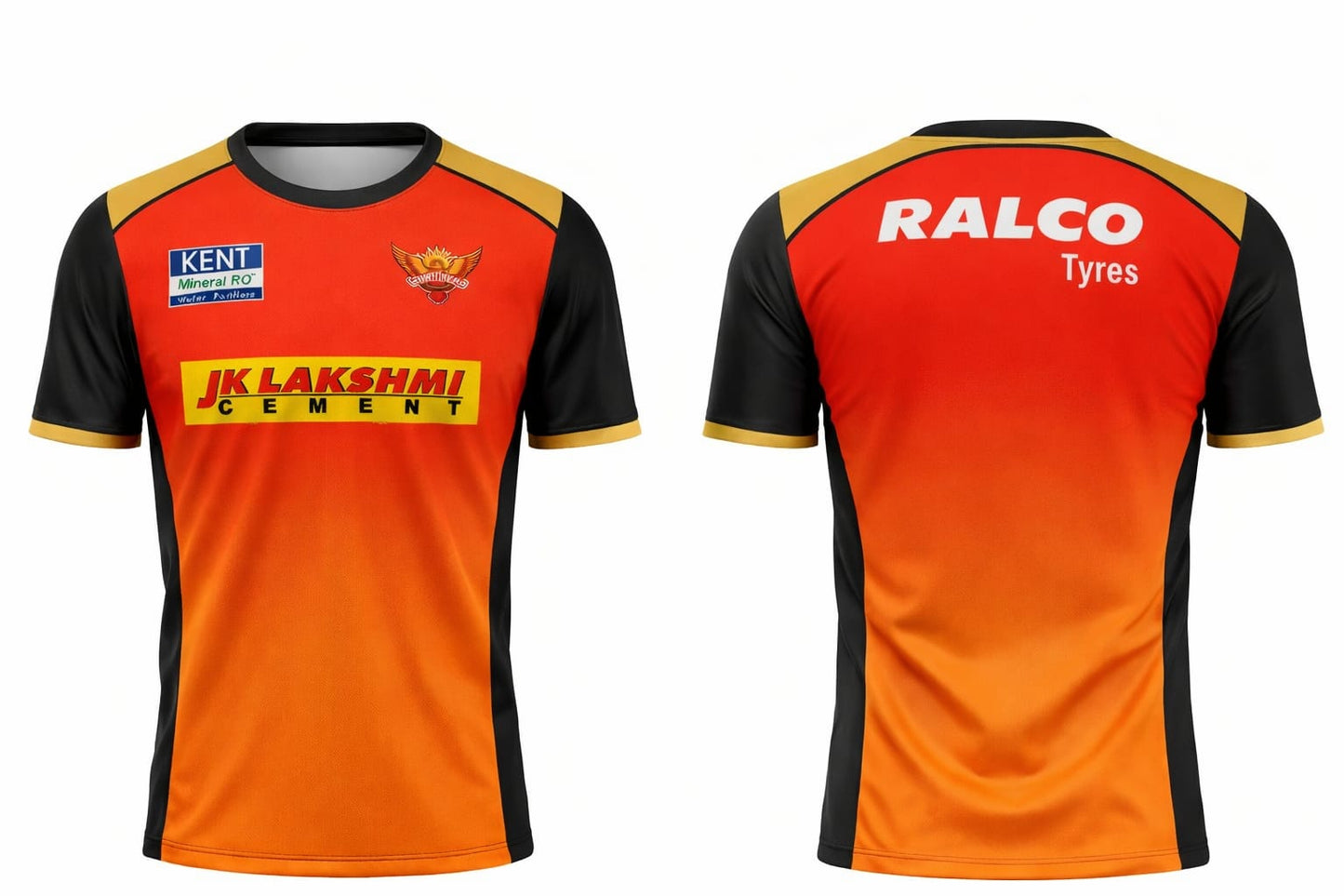 JerseyJunction customized Sunrisers Hyderabad IPL Replica Jersey 2022 round neck