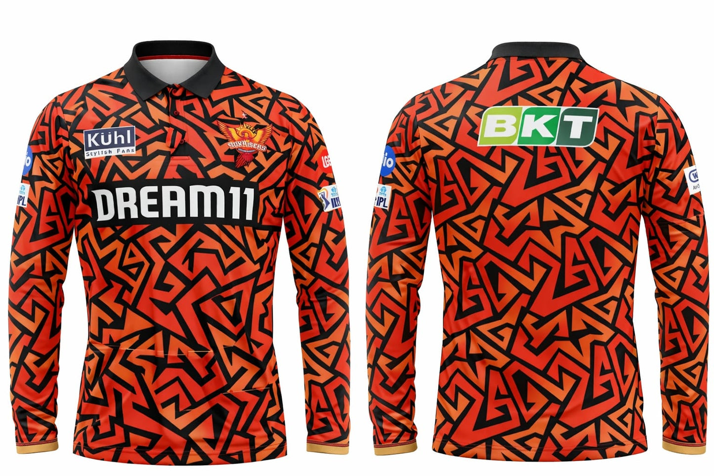 JerseyJunction customized Sunrisers Hyderabad IPL Replica full sleeves Jersey 2025