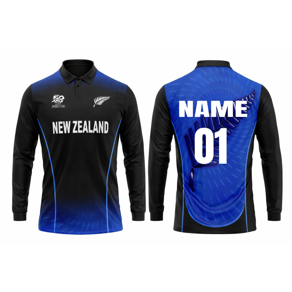 JerseyJuntion Customized Replica New Zealand World Cup 2015 full Sleeves Cricket Jersey