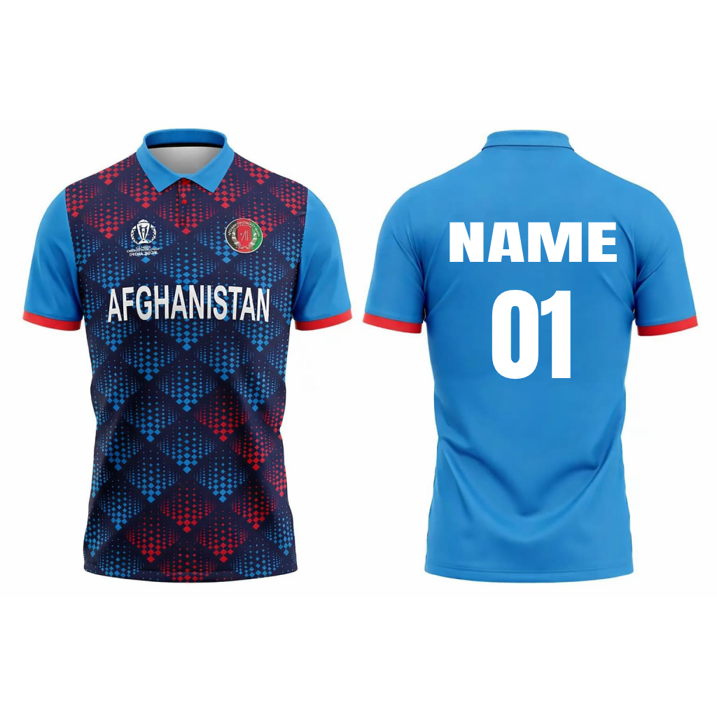 JerseyJunction Customized Replica Afghanistan World Cup 2023 Half Sleeves Fan Jersey