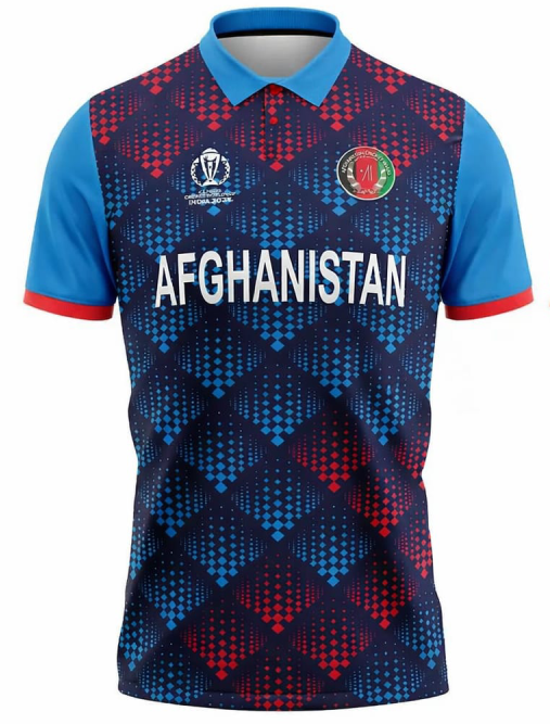 JerseyJunction Customized Replica Afghanistan World Cup 2023 Half Sleeves Fan Jersey