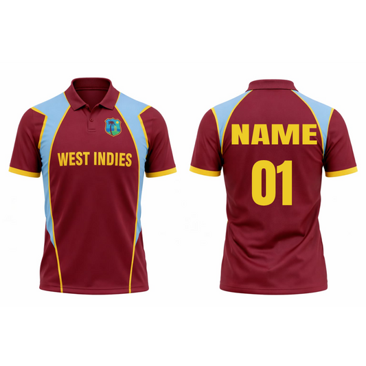 JerseyJunction Customized Replica West Indies World Cup 2012 Half Sleeves Fan Jersey