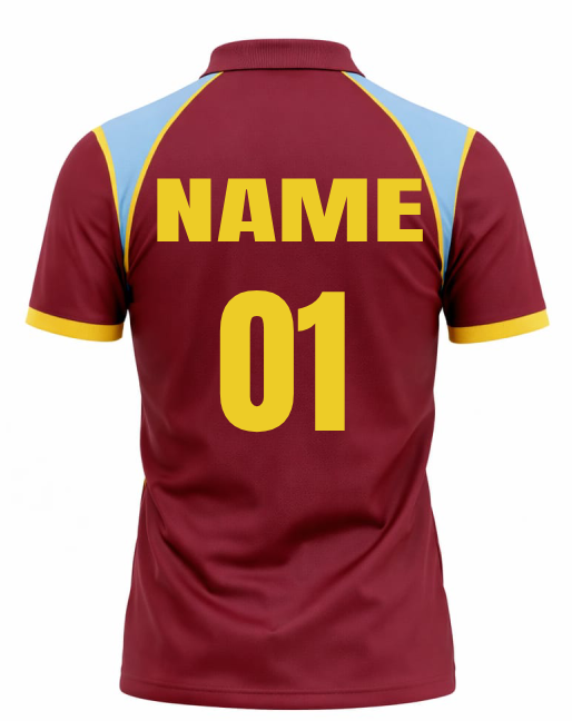 JerseyJunction Customized Replica West Indies World Cup 2012 Half Sleeves Fan Jersey