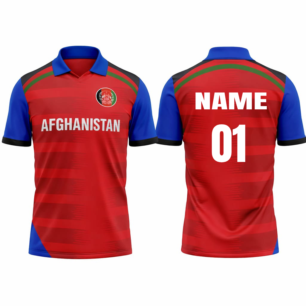 JerseyJunction Customized Replica Afghanistan 2022 World Cup Half Sleeves Fan Jersey