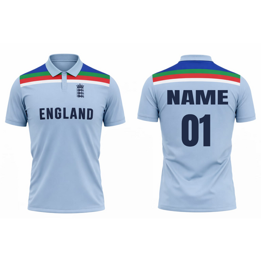 JerseyJunction Customized England Replica World Cup 2019 Half Sleeves Cricket Jersey