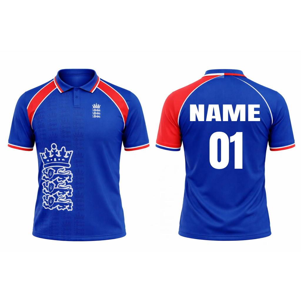 JerseyJunction Customized England Replica World Cup 1999 Half Sleeves Fan Jersey