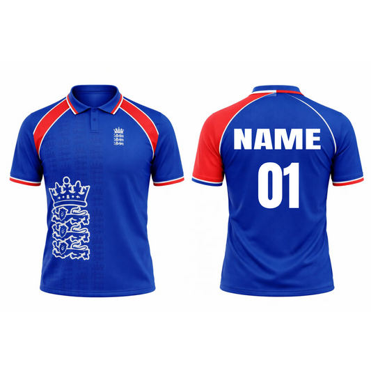 JerseyJunction Customized England Replica World Cup 1999 Half Sleeves Fan Jersey