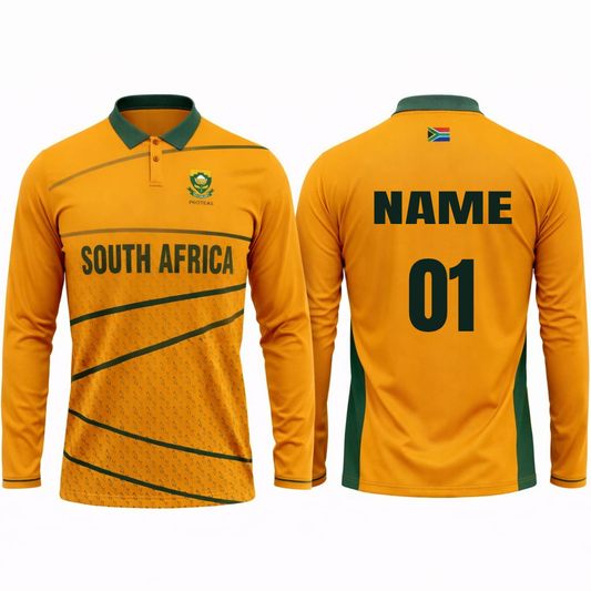 JerseyJuntion Customized Replica South Africa 2022 Full sleeves World Cup Cricket Jersey