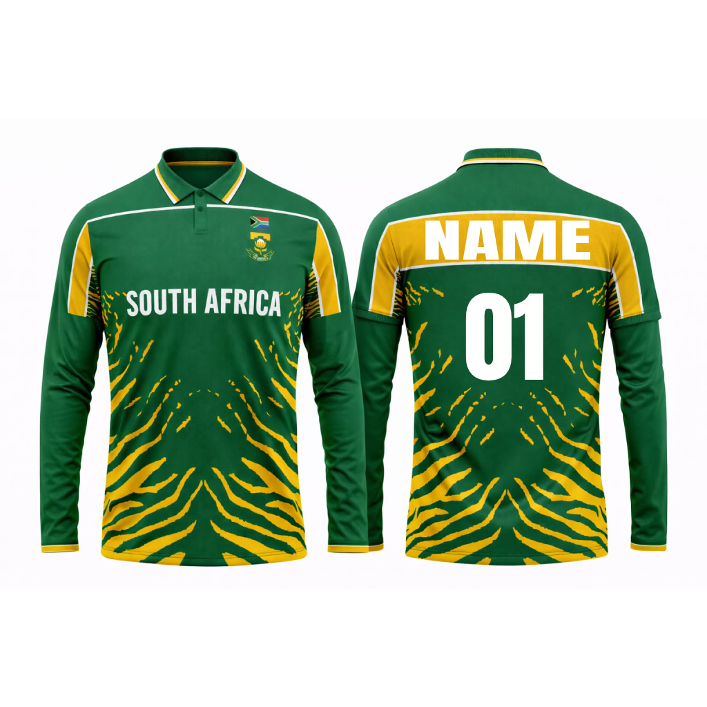 JerseyJuntion Customized Replica South Africa 2003 World Cup full sleeves Jersey